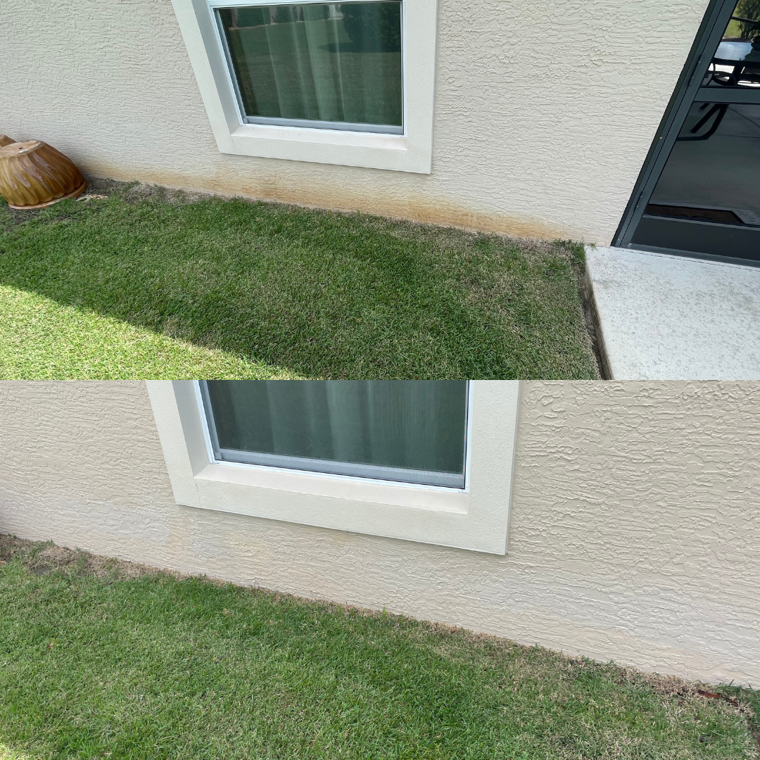 Sidewalk Cleaning Before and After